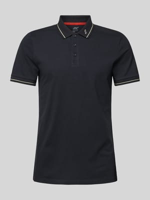 Slim Fit Poloshirt mit Logo-Stitching Modell 'G-Style' Shop The Look MANNEQUINE