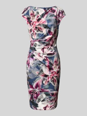 Knielange cocktailjurk met plooien Shop The Look MANNEQUINE