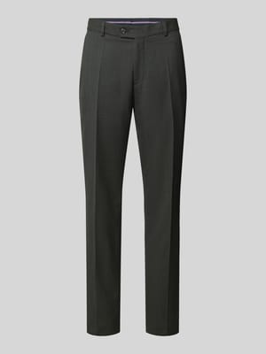 Pantalon van scheerwol met persplooien Shop The Look MANNEQUINE