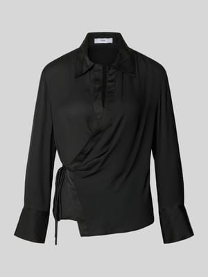 Hemdbluse mit Schnürverschluss Shop The Look MANNEQUINE