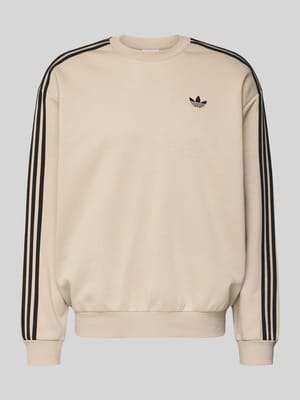 sweatshirt met labelstitching Shop The Look MANNEQUINE