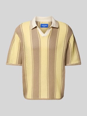 Strickshirt mit Polokragen Modell 'ACAPULCO' Shop The Look MANNEQUINE
