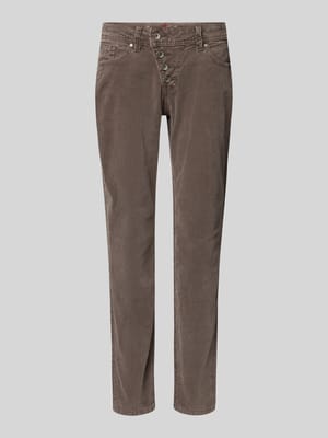 Cordhose im 5-Pocket-Design mit Knopfverschluss Modell 'MALIBU' Shop The Look MANNEQUINE