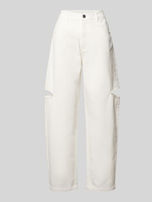 Barrel Jeans mit seitlichen Cut Outs Shop The Look MANNEQUINE