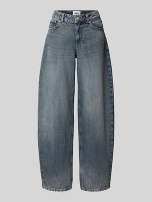 Wide leg jeans van biologische katoenmix, model 'FUJI' Shop The Look MANNEQUINE