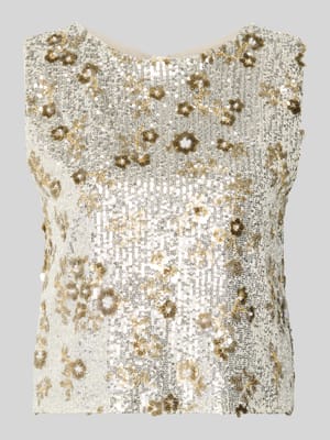 Blusentop mit Rundhalsausschnitt Modell 'Magnolia' Shop The Look MANNEQUINE