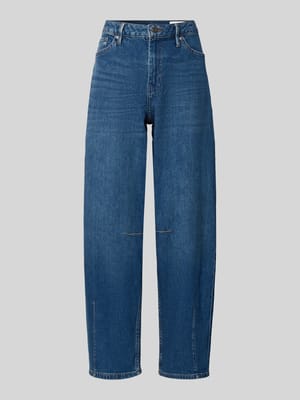 Regular fit barrel jeans van katoenmix Shop The Look MANNEQUINE