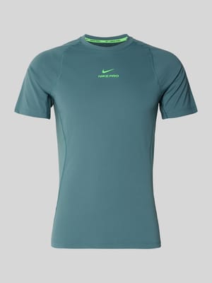 T-Shirt mit Logo-Print und Raglanärmeln Shop The Look MANNEQUINE