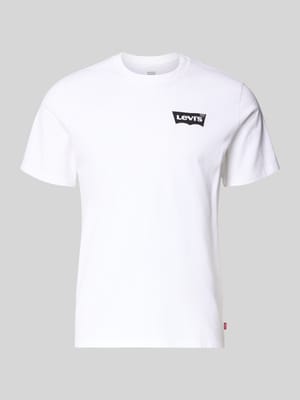 T-Shirt mit Label-Print Shop The Look MANNEQUINE