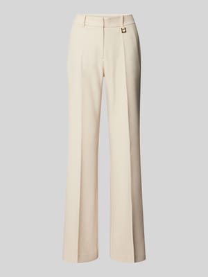 Regular fit stoffen broek met persplooien Shop The Look MANNEQUINE