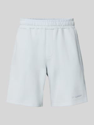 Relaxed fit sweatshorts met labelstitching Shop The Look MANNEQUINE