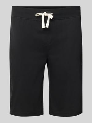 Shorts aus Jersey mit Logo-Stickerei Shop The Look MANNEQUINE