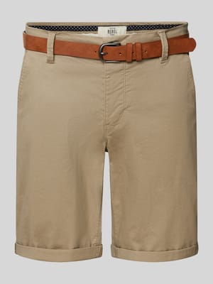 Regular Fit Chino-Shorts mit Gürtel Modell 'MIKE' Shop The Look MANNEQUINE