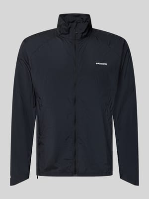 Jacke mit Stehkragen und Logo Shop The Look MANNEQUINE