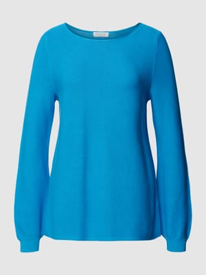 Gebreide pullover met boothals Shop The Look MANNEQUINE
