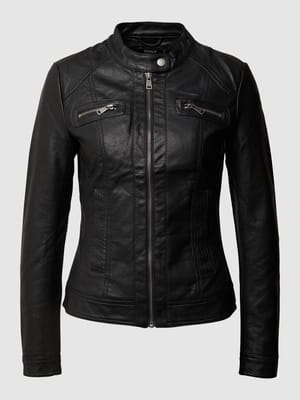 Jacke im authentischen Leder-Look Shop The Look MANNEQUINE