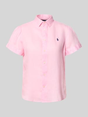 Regular Fit Leinenbluse aus reinem Leinen Shop The Look MANNEQUINE
