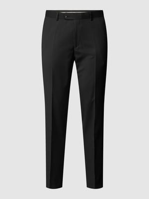 Straight fit pantalon van scheerwol, model 'STEVE' Shop The Look MANNEQUINE