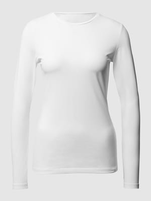 Bluzka z długim rękawem i okrągłym dekoltem Shop The Look MANNEQUINE