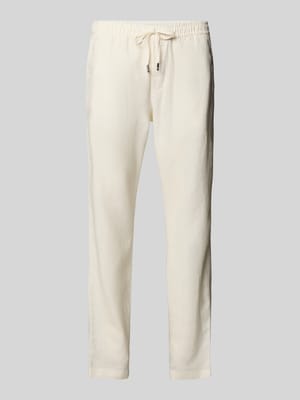 Loose Fit Stoffhose aus Leinen-Mix Modell 'HARLEM' Shop The Look MANNEQUINE