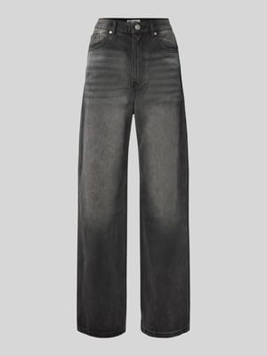 Baggy fit jeans met viscose in 5-pocketmodel Shop The Look MANNEQUINE