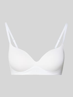 Miękki biustonosz z dodatkiem streczu — watowany  Shop The Look MANNEQUINE