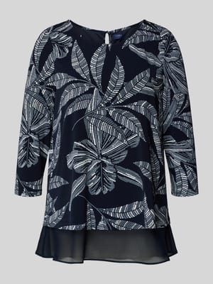Bluzka koszulowa z tylnym dekoltem w kształcie łezki Shop The Look MANNEQUINE
