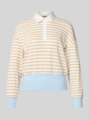 Regular Fit Poloshirt mit breitem Bund Shop The Look MANNEQUINE