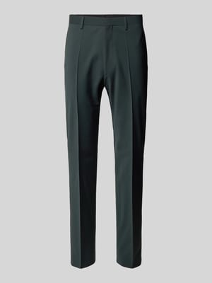 Stretch fit pantalon met persplooien Shop The Look MANNEQUINE