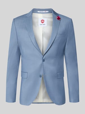 Slim Fit 2-Knopf-Sakko aus Schurwoll-Elasthan-Mix Shop The Look MANNEQUINE