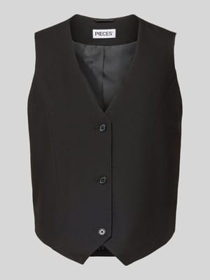 regular fit gilet met viscose model 'BOSELLA' Shop The Look MANNEQUINE