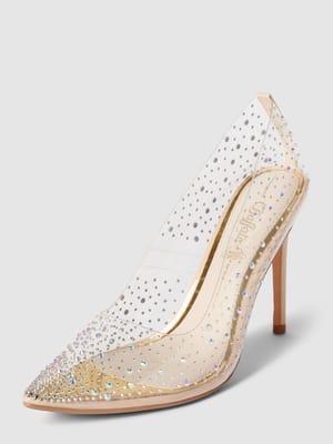 Czółenka z obszyciem kamieniami stras model ‘JULIETTE DIAMOND’ Shop The Look MANNEQUINE