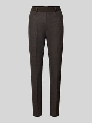 Slim fit broek van materiaalmix met viscose Shop The Look MANNEQUINE