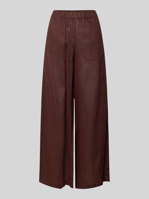 Wide Leg Leinenhose mit elastischem Bund Modell 'MOSSI' Shop The Look MANNEQUINE
