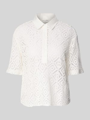 Regular Fit Crochet-Bluse aus reiner Baumwolle Shop The Look MANNEQUINE