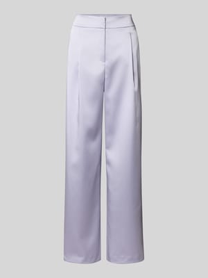 Stoffen broek met bandplooien Shop The Look MANNEQUINE