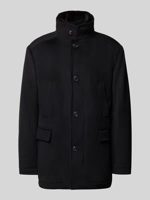 Wolljacke mit Stehkragen und Pattentaschen Modell 'Gary' Shop The Look MANNEQUINE