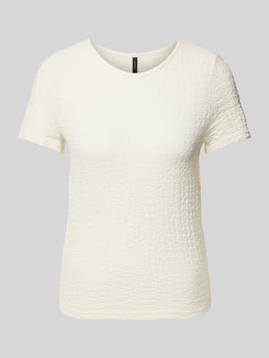 Regular Fit T-Shirt in Crinkle-Optik Modell 'ELENE' Shop The Look MANNEQUINE