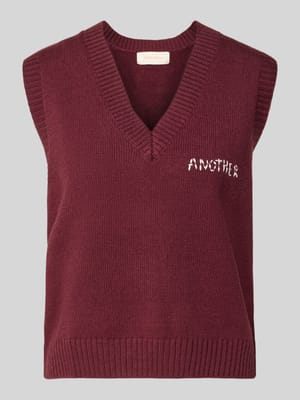 Pullunder mit Label-Stitching Shop The Look MANNEQUINE