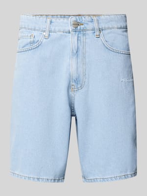 Straight Leg Jeansshorts mit Label-Stitching Modell 'EARL' Shop The Look MANNEQUINE