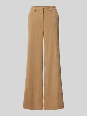 Wide leg corduroy broek met riemlussen Shop The Look MANNEQUINE