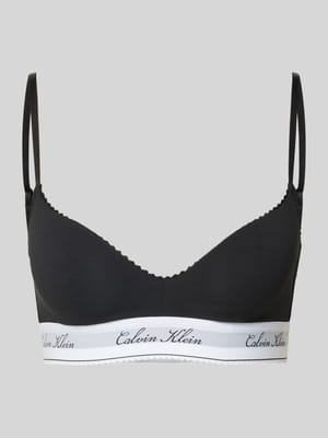 Bralette aus Baumwoll-Mix mit Modal-Anteil Modell 'SCRIPT Lightly Lined' Shop The Look MANNEQUINE
