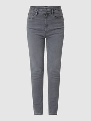 Skinny Fit High Waist Jeans mit Stretch-Anteil Modell 'Ingaa' Shop The Look MANNEQUINE