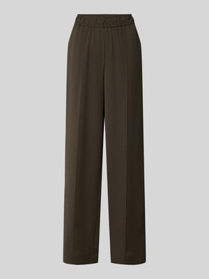 Wide Leg Stoffhose mit fixierten Bügelfalten Modell 'Cakura' Shop The Look MANNEQUINE