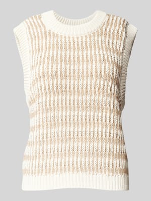 Stricktop mit Rundhalsausschnitt Modell 'MYLAN' Shop The Look MANNEQUINE