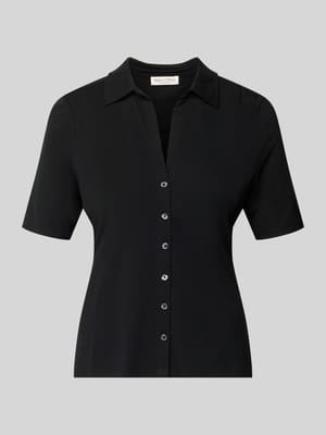 bluzka z rękawem o dł. 3/4 o kroju regular fit z mieszanki wiskozy Shop The Look MANNEQUINE