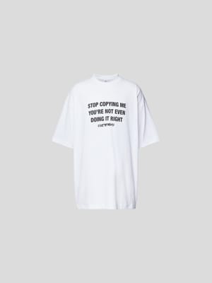 Oversized T-Shirt mit Statement-Print Shop The Look MANNEQUINE