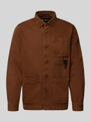 Relaxed Fit Hemdjacke aus reiner Baumwolle Shop The Look MANNEQUINE