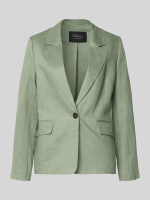 Regular Fit Blazer aus reinem Leinen Shop The Look MANNEQUINE