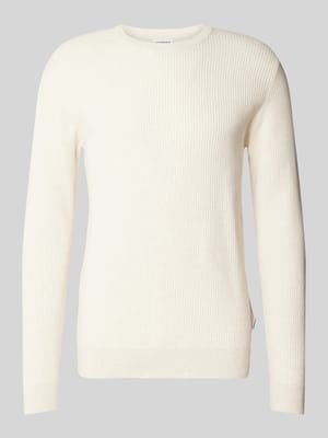 Gebreide pullover met ronde hals Shop The Look MANNEQUINE